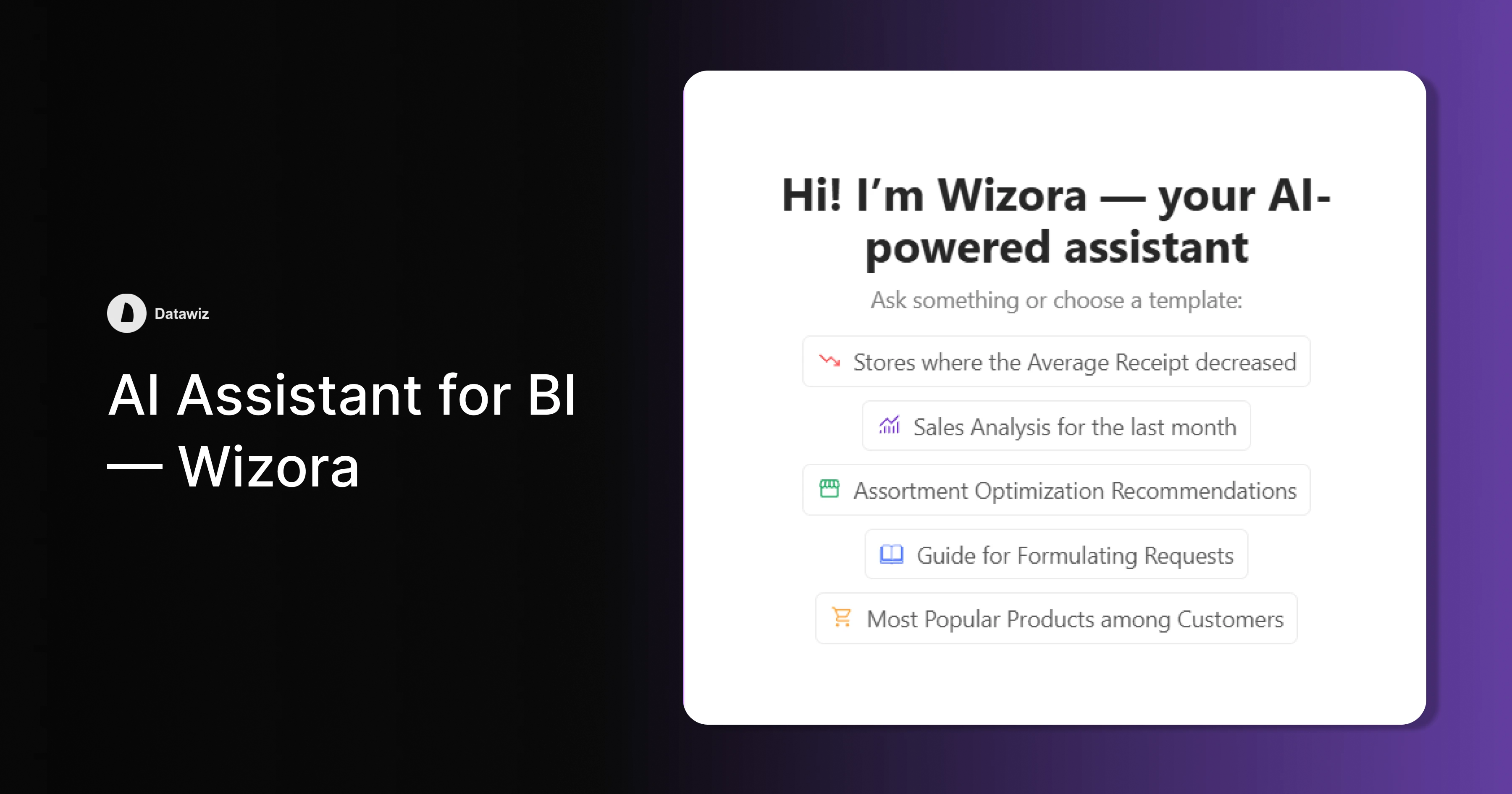 AI for Business Intelligence: Transforming Retail Analytics with Wizora
