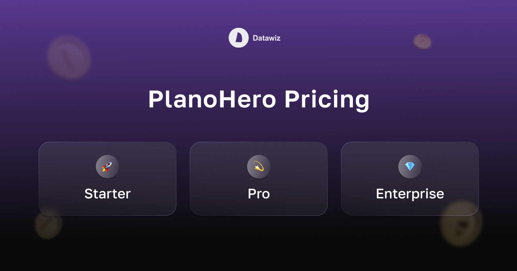 PlanoHero tariff plans. Overview of features and benefits