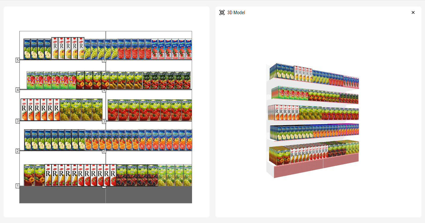Shelf planogram