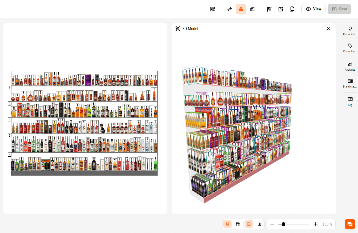 Hard drinks planogram