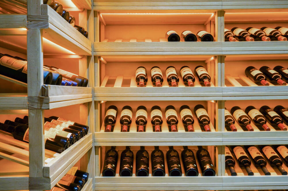 Wine shelves