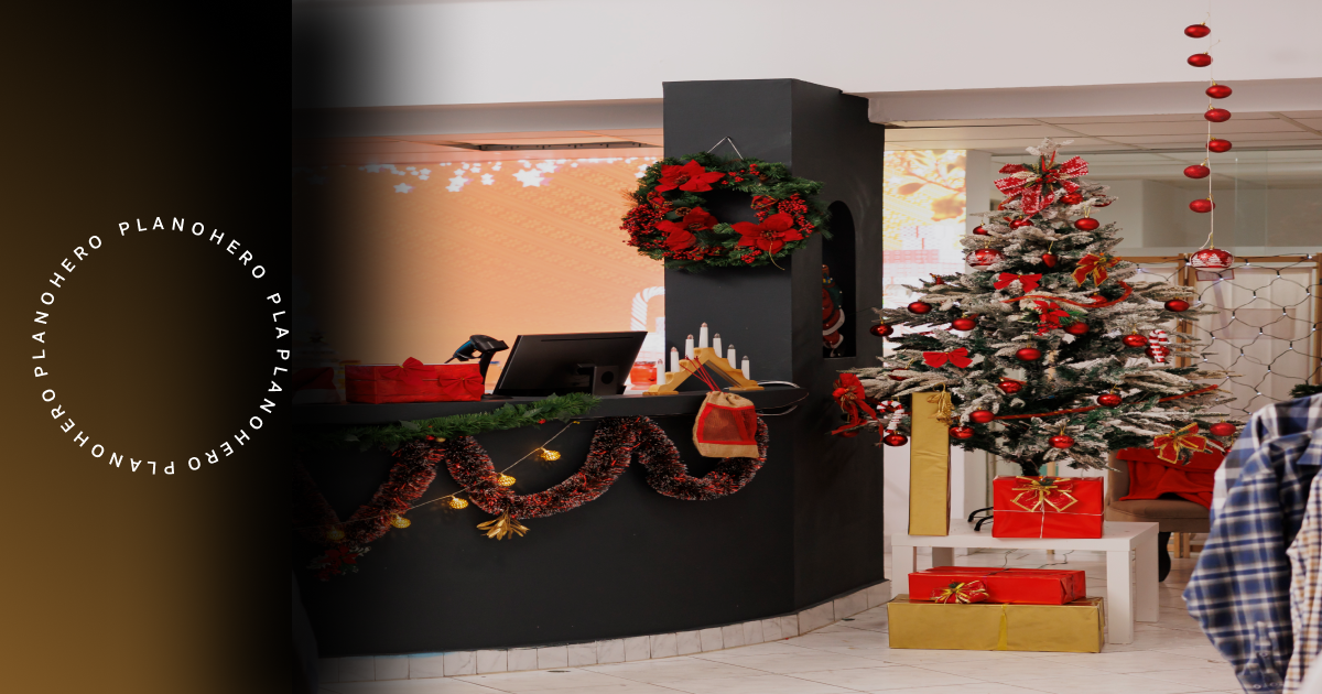 Выкладка в магазинах в период рождественских распродаж