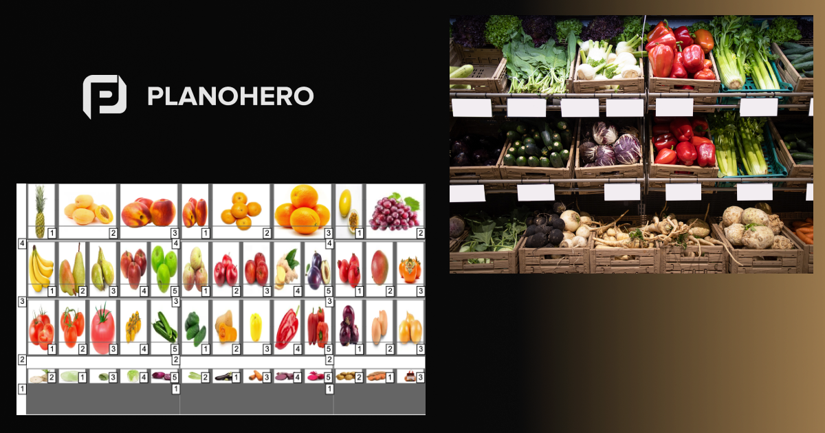 Comercialización de frutas y verduras. Disposición adecuada de la categoría de productos frescos.