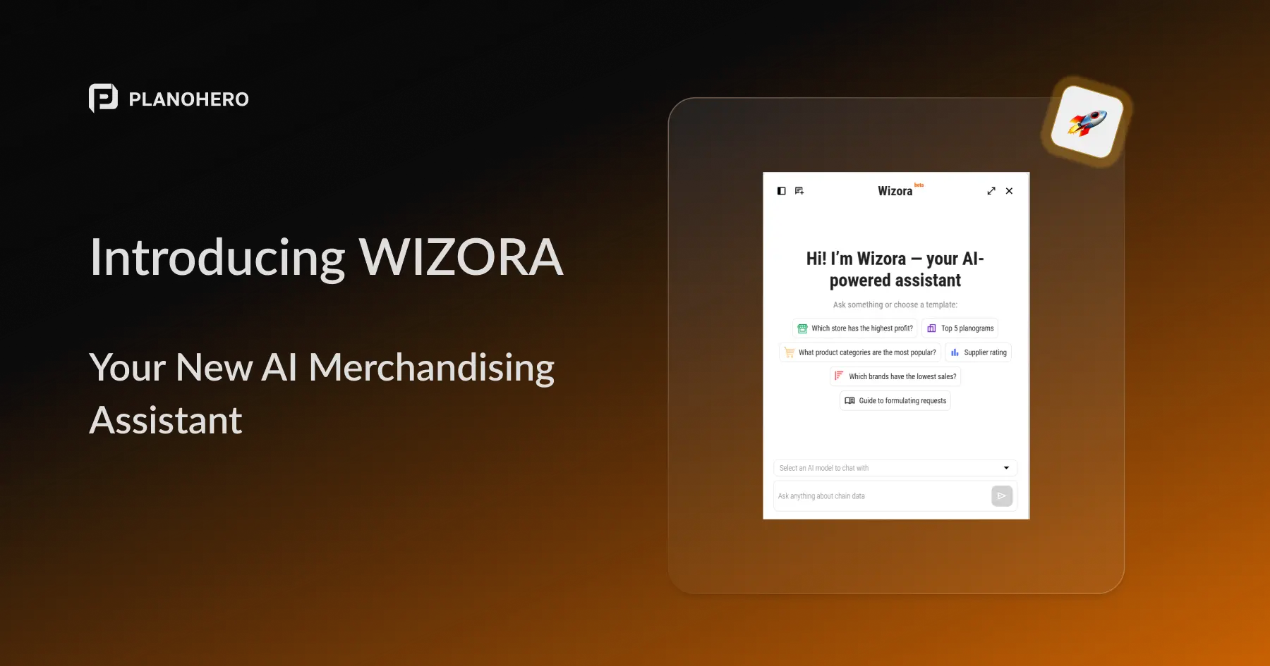 PlanoHero запускает Wizora – AI-ассистента по мерчандайзингу